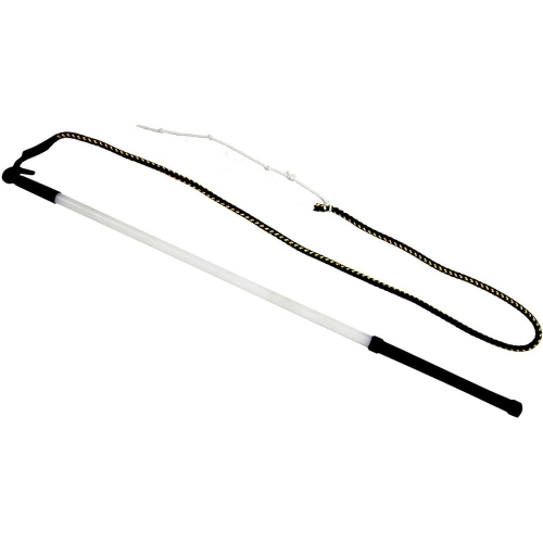 Pejcz – bat z tworzywa sztucznego, końcówka z linki w kolorze czarno-żółtym