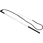 Whip with a leather tip