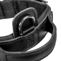 Obroża skórzana z rączką DRAGO, czarna, dostępna w trzech rozmiarach