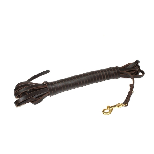 Linka do pracy i śladu skórzana bez rączki, wodoodporna, długość 10,5m szerokość 1,0cm