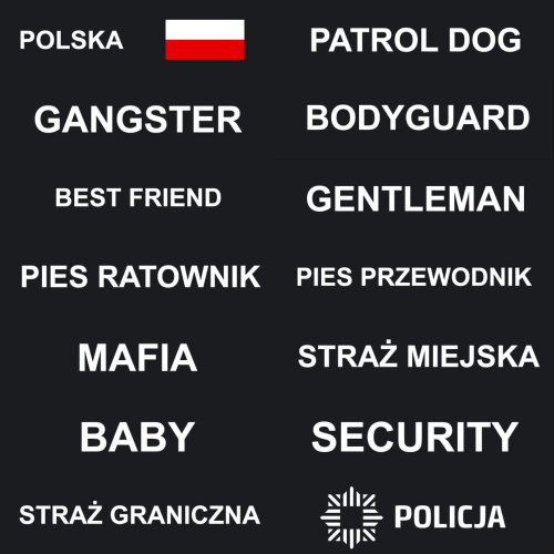 Napisy drukowane z rzepem