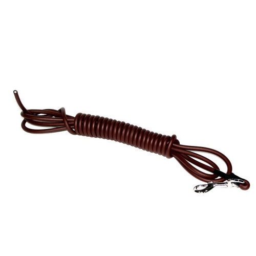 Linka z biothane do pracy , dostępna w dwóch  rozmiarach i dwóch kolorach brązowym i pomarańczowmy