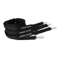Smycz przedłużana z taśmy WAŁECZEK karabińczyk BGB , dostępne w dwóch kolorach i trzech rozmiarach, czarna