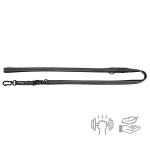 Ultra lekka smycz przepinana z taśmy gumowanej