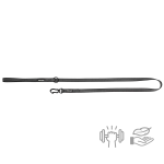 Ultra lekka smycz pojedyncza z taśmy gumowanej