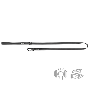 Ultra lekka smycz pojedyncza z taśmy gumowanej