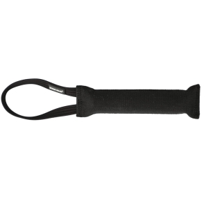 Cotton squeaky bite tug with one handle