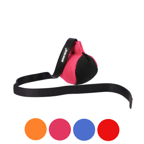 Zabawka treningowa z nylcotu  9cm rączka 65cm, 4 kolory