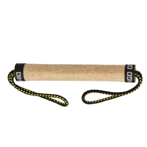 Jute bite tug with 2 handles