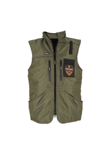 Całosezonowa kamizelka treningowa z kapturem, zielona