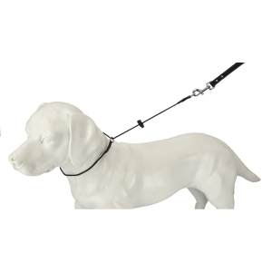 Dławik- zaciągana obroża z linki #3mm, czarna