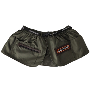 XS training belt, khaki, yellow logo border