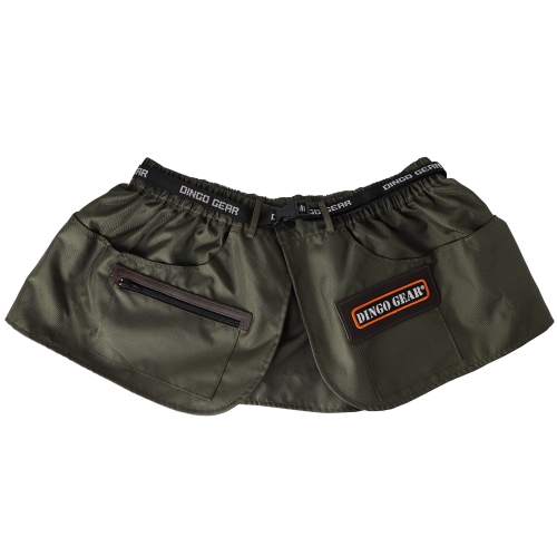 Pas do treningu XS, khaki, żółta obwódka logo