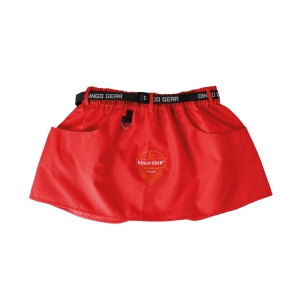 XS training belt, red, with embroidery on the back