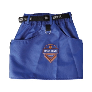 XS training belt, blue, with embroidery on the back