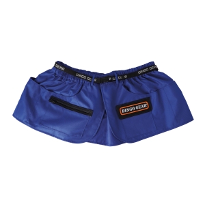 L training belt, blue, yellow logo border