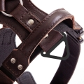 Szelki skórzane AMOS Cobra System brązowe