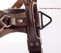 Szelki skórzane AMOS Cobra System brązowe