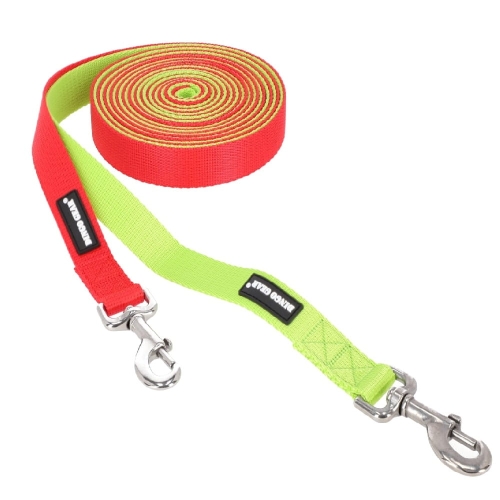 Zestaw smyczy treningowych 2,5 x 4 m zielona + czerwona