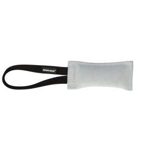 Leather bite tug with one handle