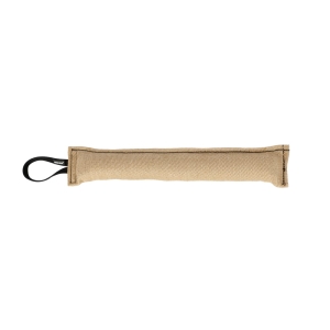 Jute bite tug with one handle