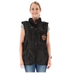 Całosezonowa kamizelka treningowa z kapturem, czarna