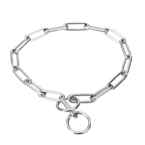 Dławik- zaciągana obroża łańcuchowa chromowana