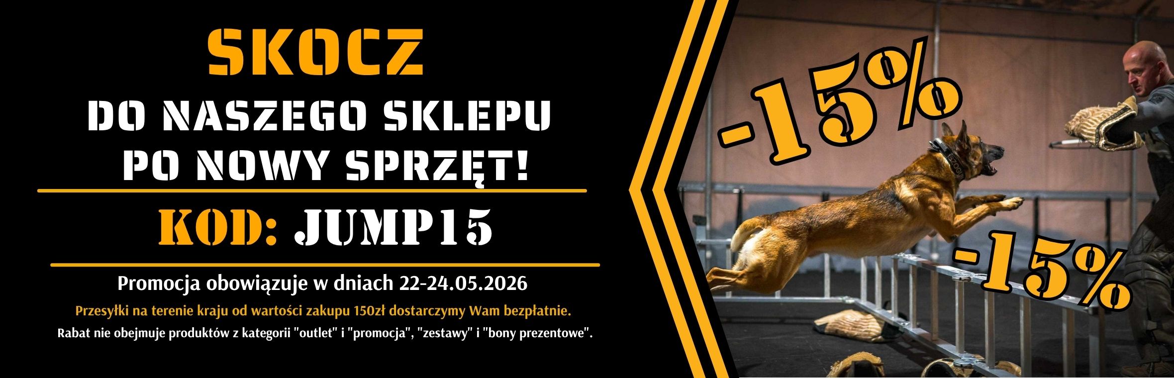 PROMOCJA -15% W DNIACH 22-24.05.
