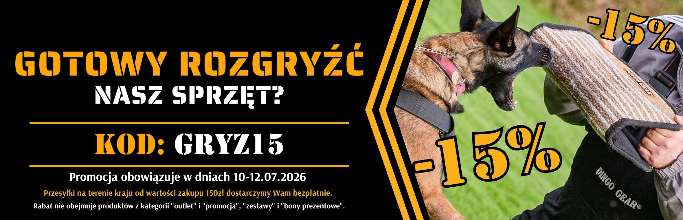 PROMOCJA -15% W DNIACH 10-12.07.