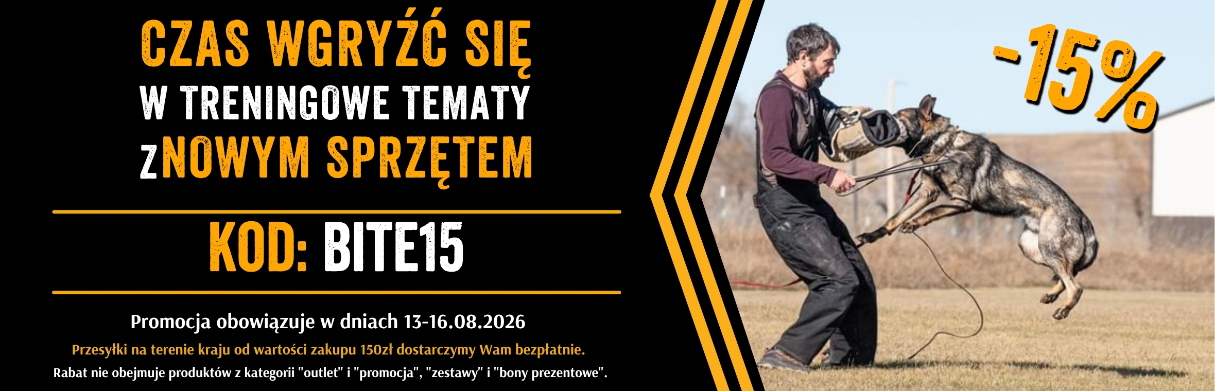 promocja -15% w dniach 13-16.08.